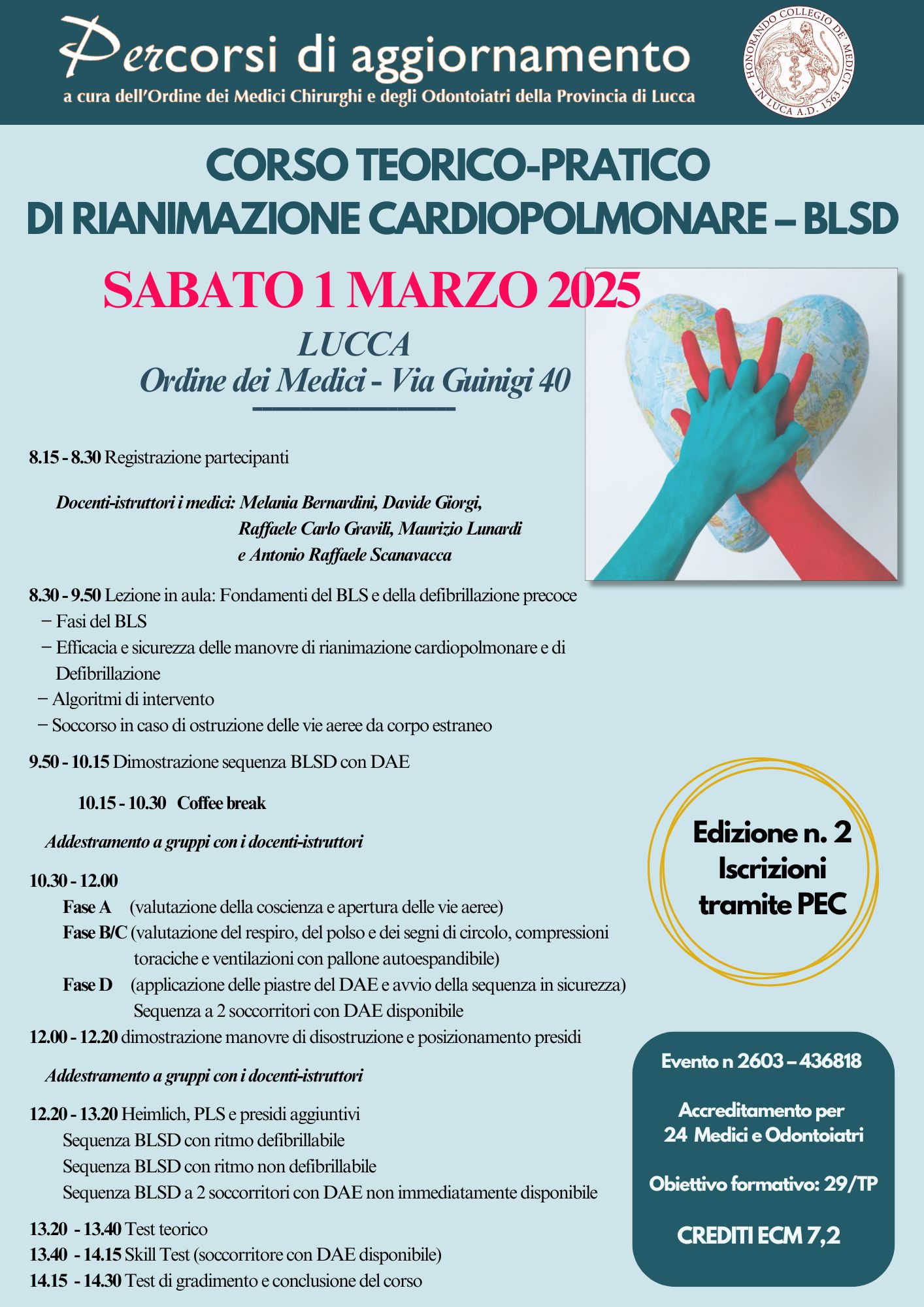 CORSO BLSD Edizione 2 1 MARZO 20252