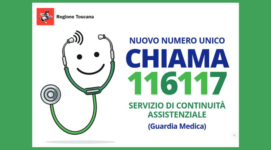 Clicca per accedere all'articolo Continuità assistenziale: il nuovo numero 116117 sarà attivo nella provincia di Lucca dal 18 novembre