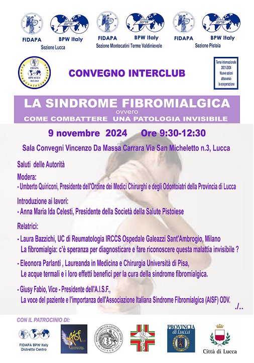 Locandina Convegno Sindrome Fibromialgica